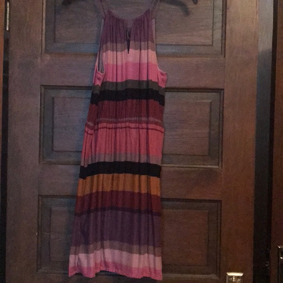 FINAL! Must go by 8/15 Loft striped halter dress - Picture 2 of 4